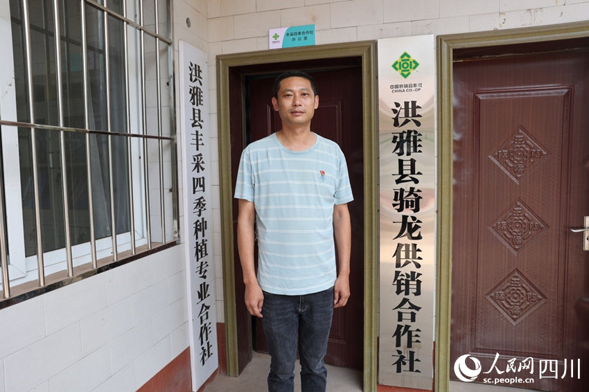 李玨良在豐采四季種植專業(yè)合作社。卓雪攝