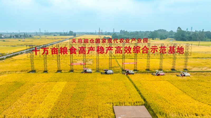 成都市天府糧倉國家現(xiàn)代農(nóng)業(yè)產(chǎn)業(yè)園區(qū)。