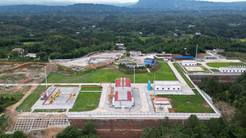 四川首座儲氣庫群。西南油氣田供圖