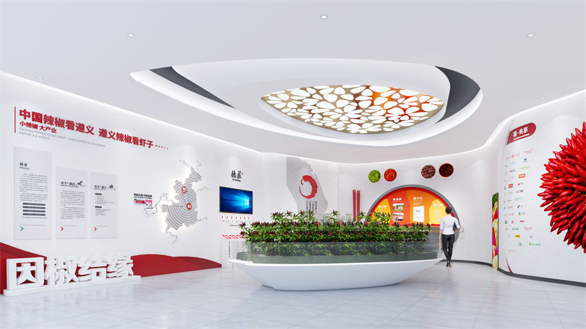 服務(wù)案例展示：某企業(yè)展廳。重慶政勤實業(yè)有限公司供圖