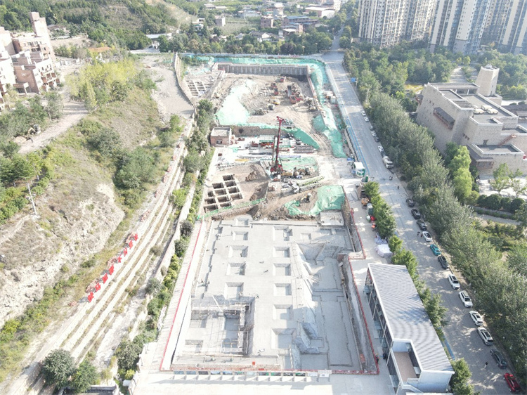 高原病防治研究基地（阿壩）施工區(qū)俯瞰圖。楊李供圖