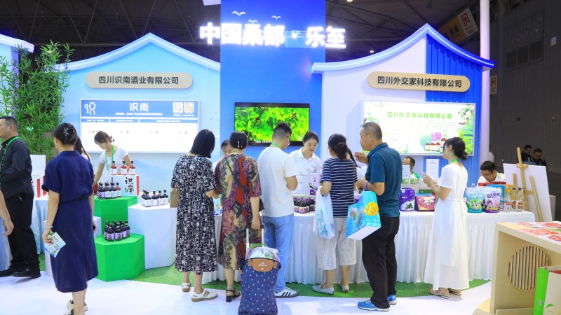 農(nóng)博會樂至場館。謝義攝